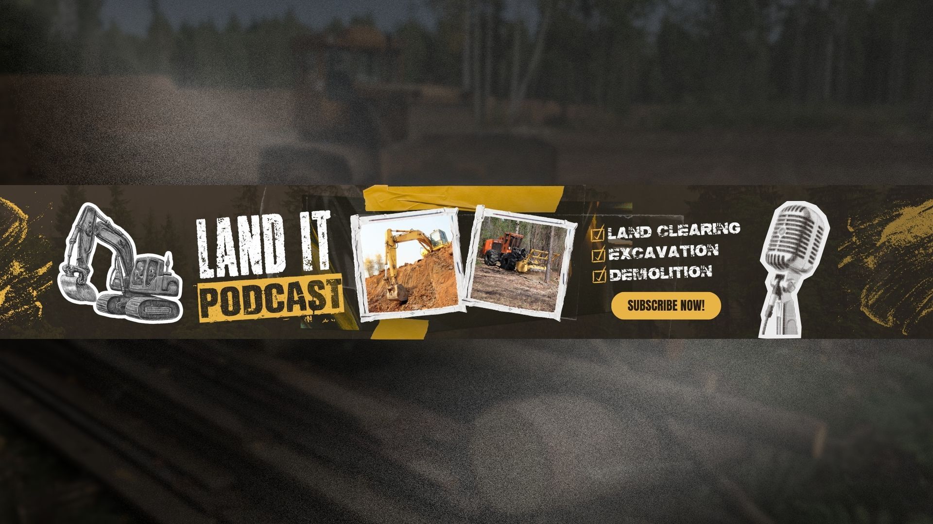 Land It Podcast banner artwork